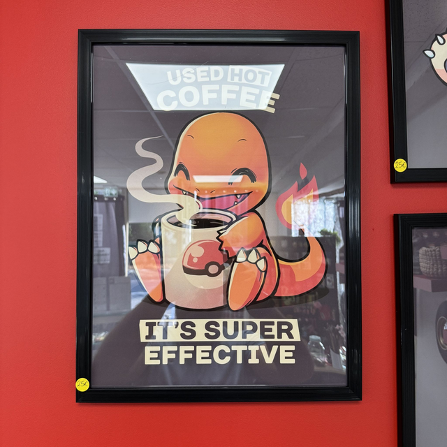 Tableau Pokémon Salamèche café