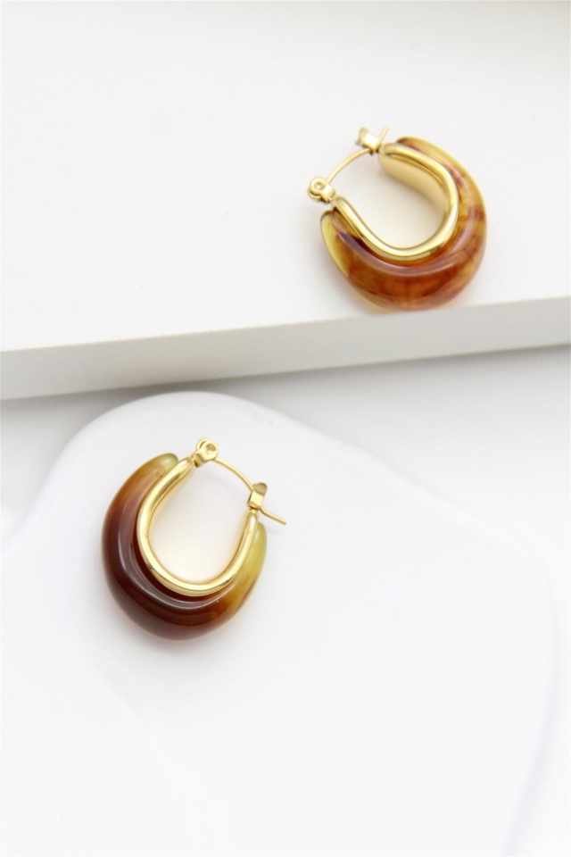 Boucles d'oreilles en acier Inoxydable 