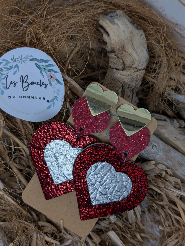 Boucles d&#039;oreilles Marie Laure ml018 rouge