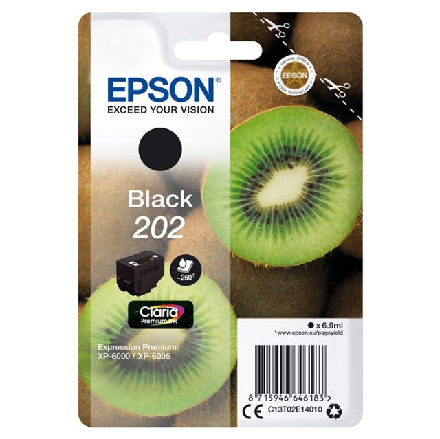 Epson Cartuccia Ink - 202 - Nero - C13T02E14010 - 6,9ml