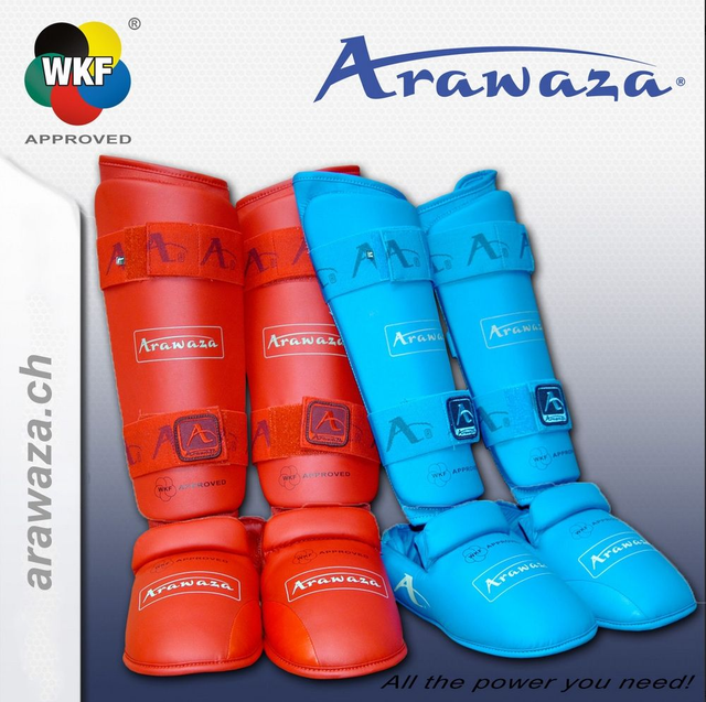 Fuss-/Schienbeinschutz WKF (blau)