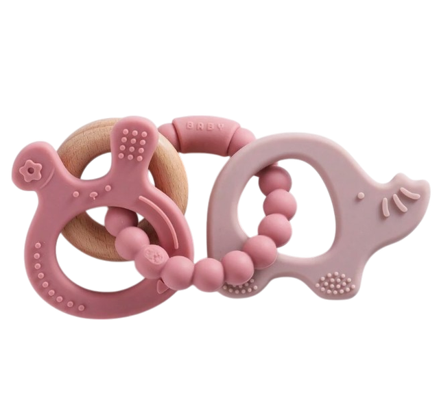 Brazalete de silicona y madera