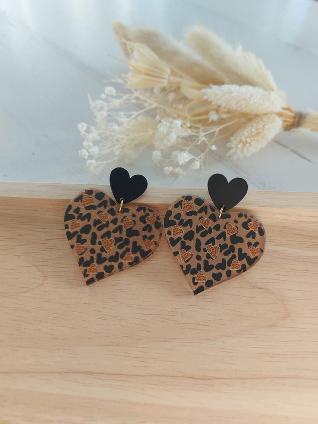 Boucles d&#039;oreilles Ilona noir 