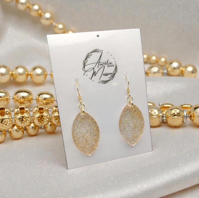 Boucles d'oreilles "Gazania"