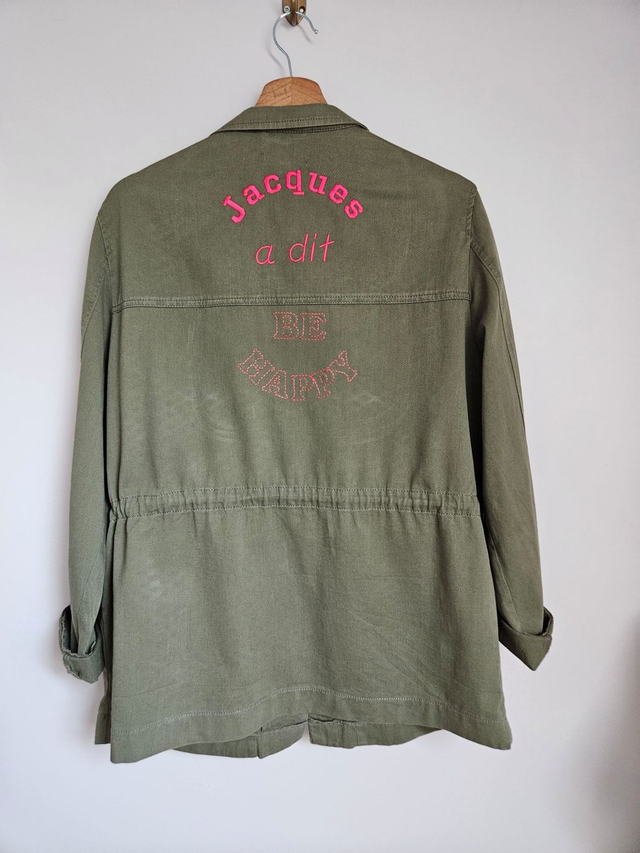 Veste army "Jacques a dit be happy" | Taille S