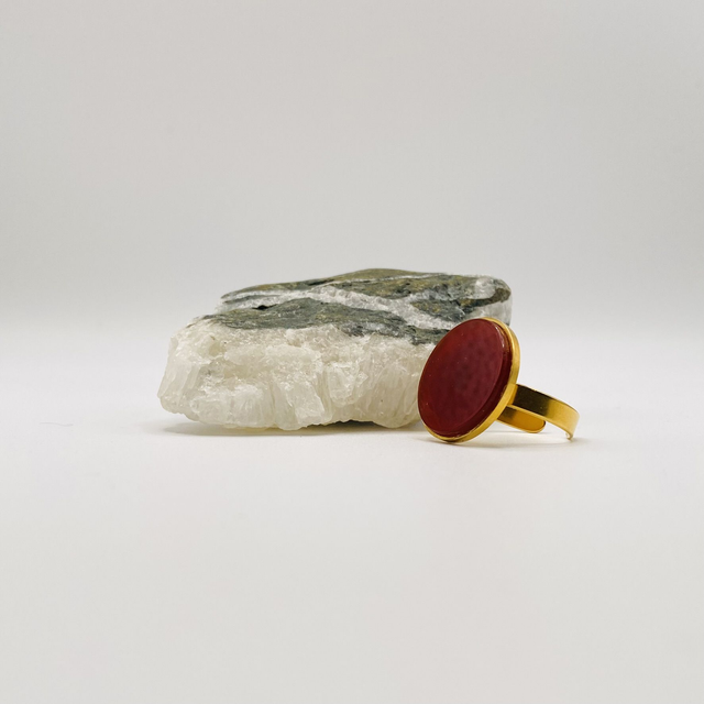 Bague Mary - agate rouge