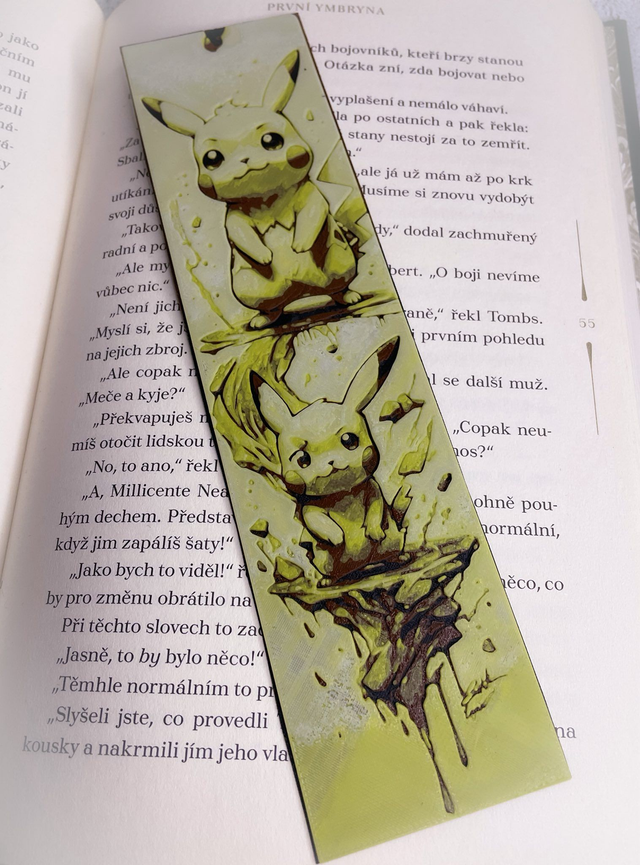 Záložka Anime Pokémon Pikachu