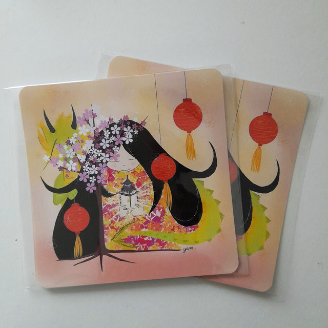 PAPETERIE - Carte Miss Printemps