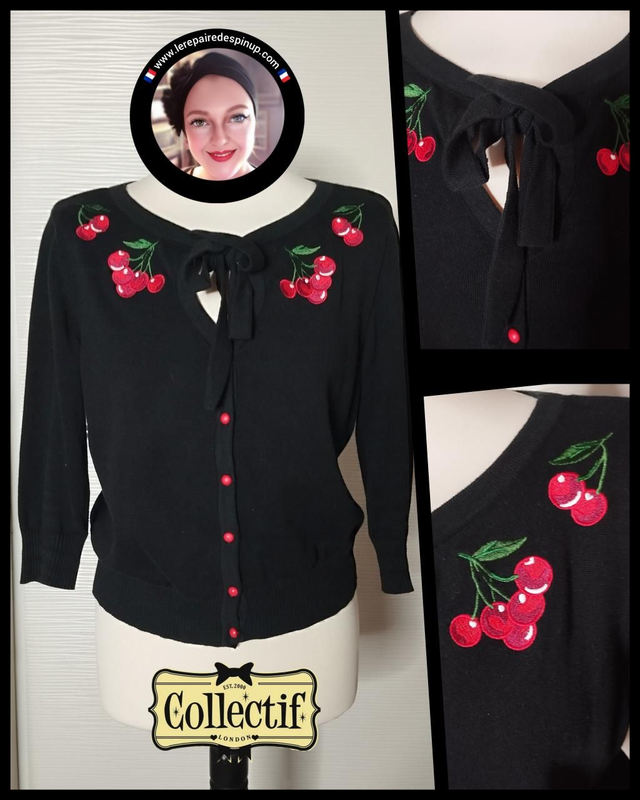 Cardigan Collectif Charlène Cherry Kirschen T44