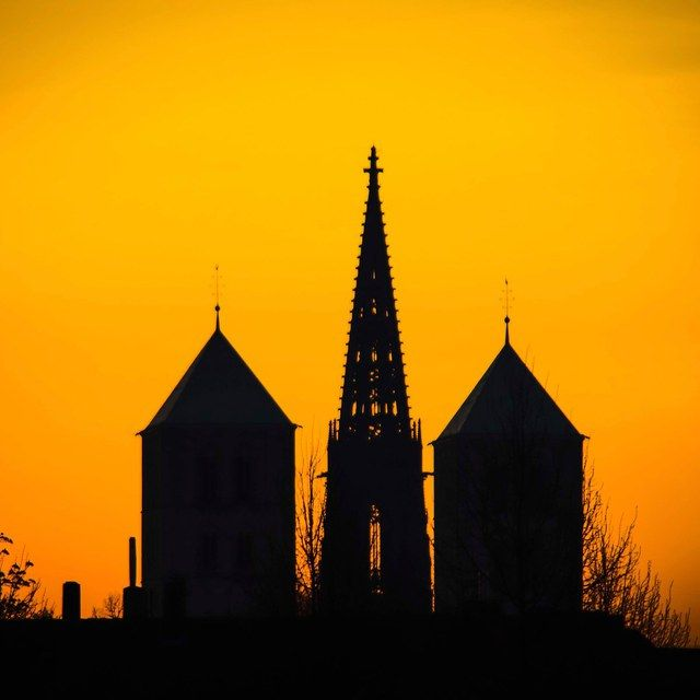 Domtürme im Morgenrot