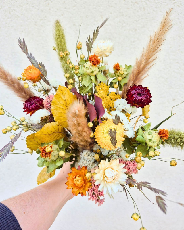 Bouquet de fleurs séchées