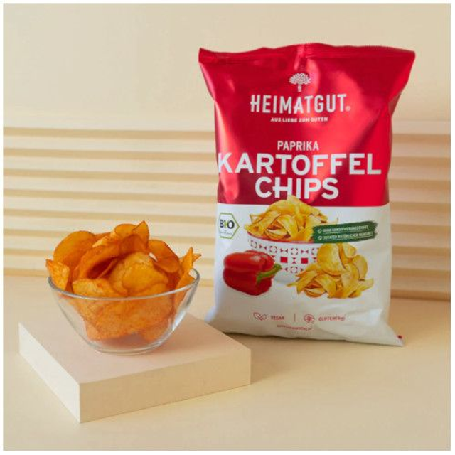 Heimatgut BIO Kartoffel Chips Paprika 125g