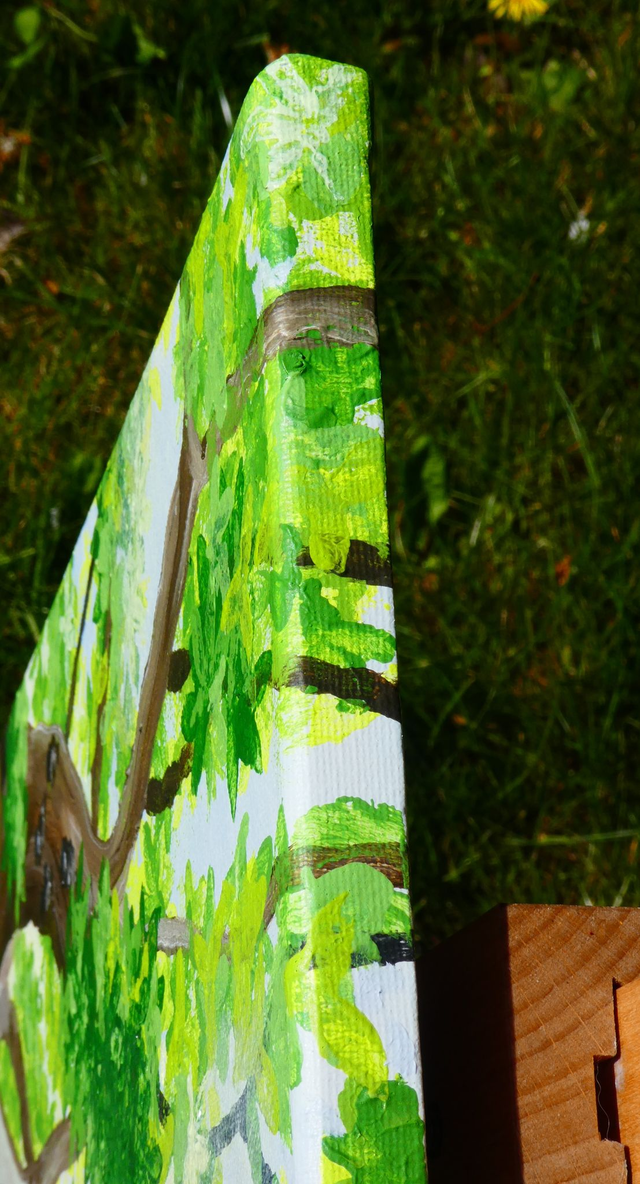 Lovely Original Fine Art Painting from my "Woodland" collection, "The Pillars"