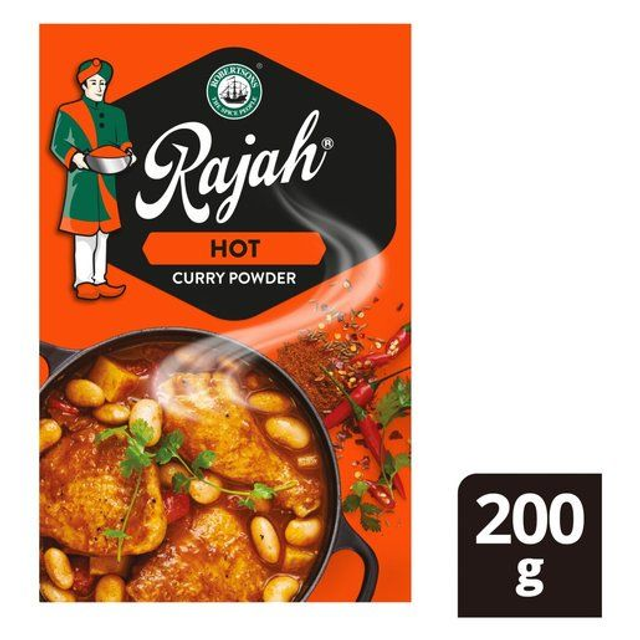 Rajah Curry Powder 200g Hot              LARGE 200g Box