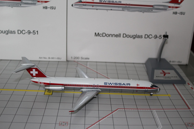 Swissair DC-9-51 (HB-ISU), 1:200, WB/Inflight200