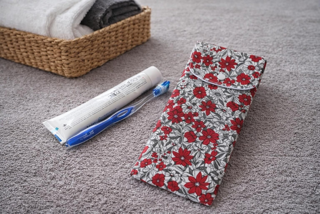 étui de voyage pour brosse à dents et dentifrice 