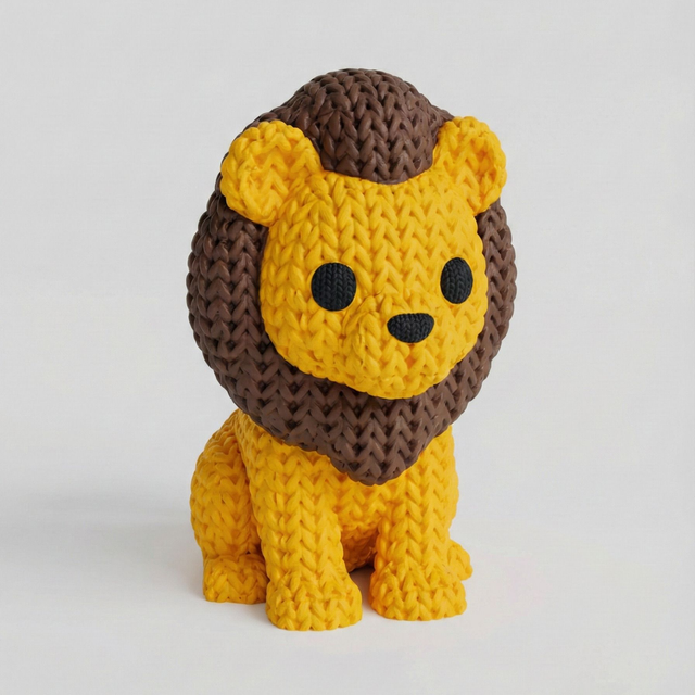 Lion tricoté