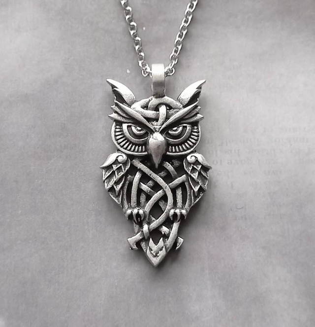 Celtic Owl Necklace 