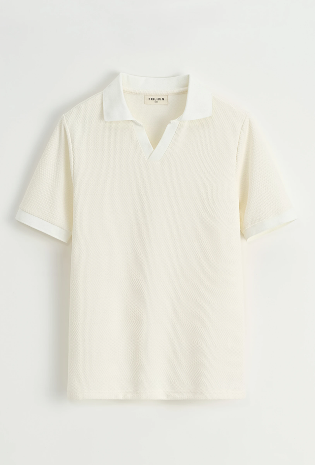 POLO HOMME EFFET TRICOT FRILIVIN