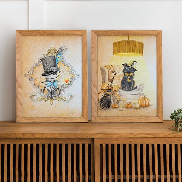 Pack Duo A4 : Jack et ses plumes élégantes &amp; Chat mystique