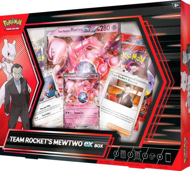 Team Rocket's Mewtwo ex Box INGLÉS
