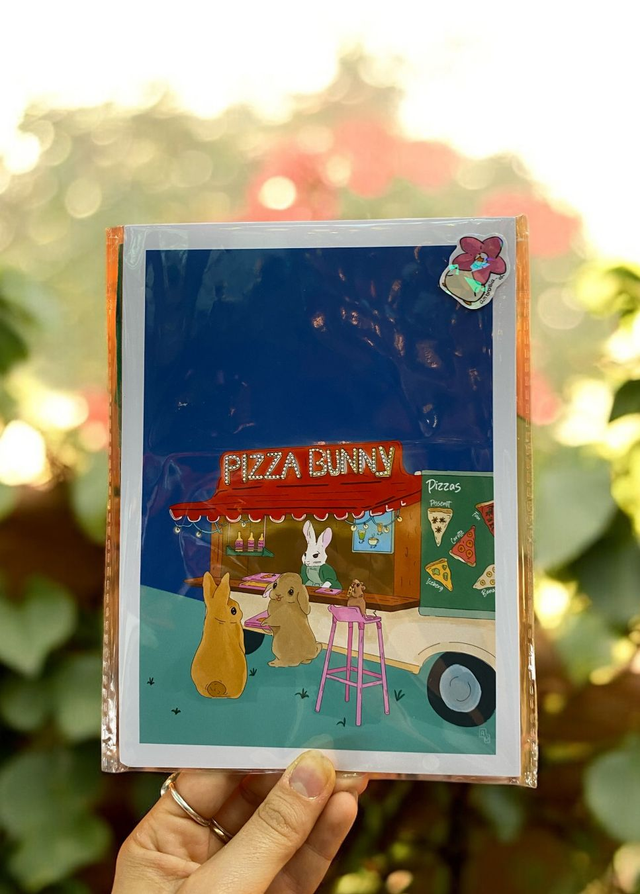 Print - Pizza Bunny 