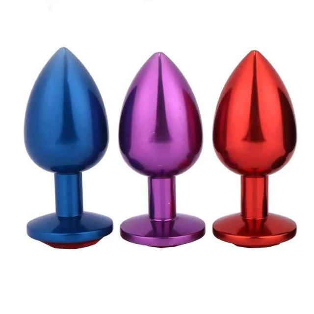 Plug Anal Pequeno Metalizado Colorido