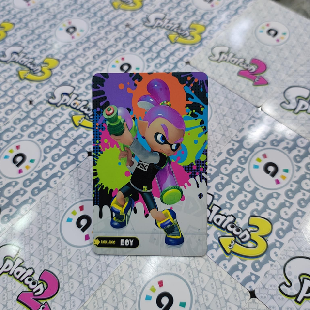 Tarjeta Amiibo Inkling Boy (Morado)