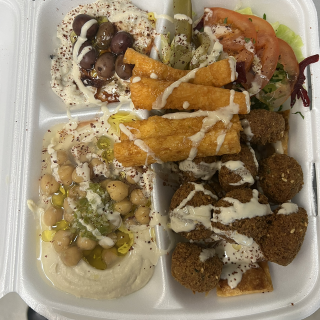 Halumi Crazy  Teller zum mitnehmen mit Brot 