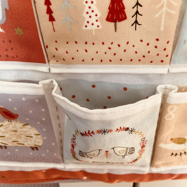 Woodland Christmas Fabric Advent Calendar & free personalised name tag
