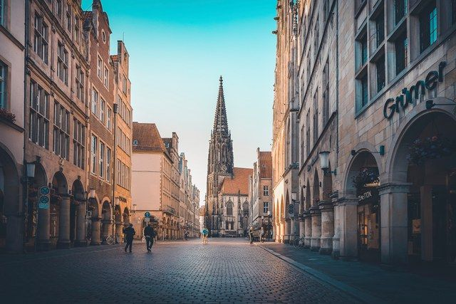 Prinzipalmarkt mit Lambertiturm