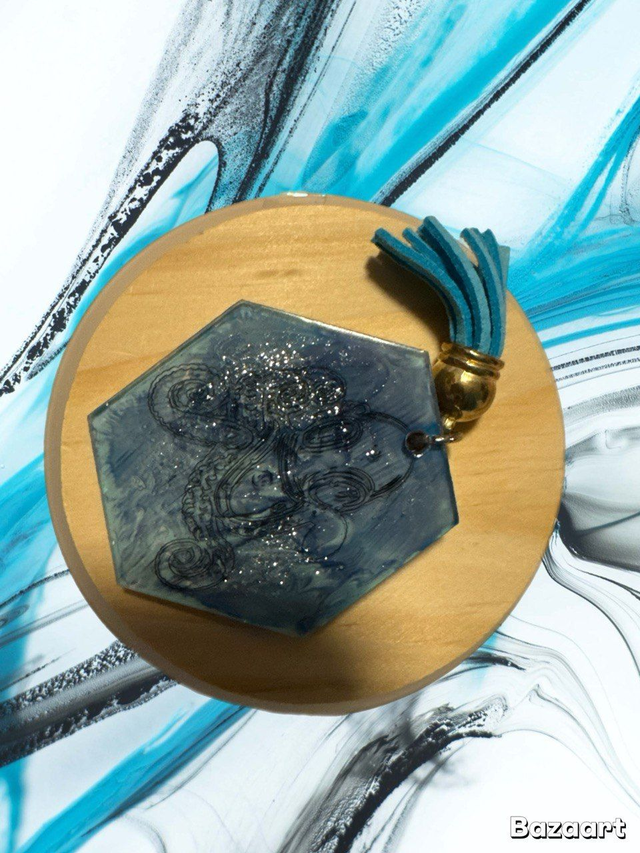 Porte clé résine et acrylique 