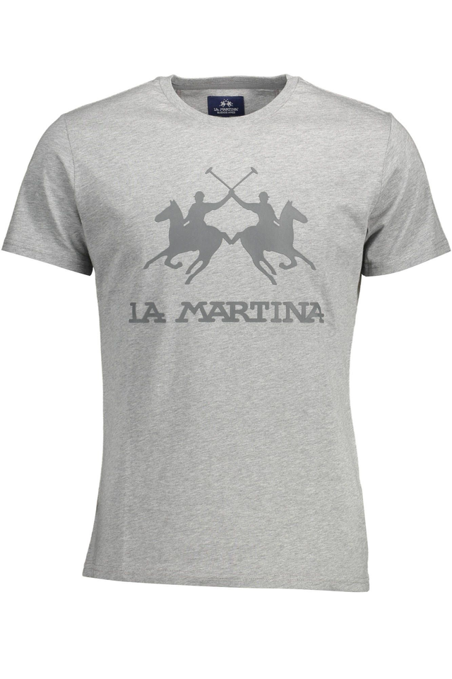 1617LA MARTINA T-SHIRT MANICHE CORTE UOMO GRIGIO