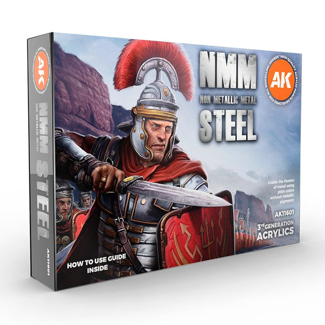 AK 3rd Gen Paintset: NON METALLIC METAL: STEEL SET