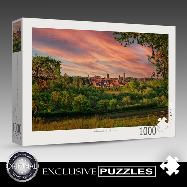 Original Rothenburg Puzzle | Sonnenuntergang