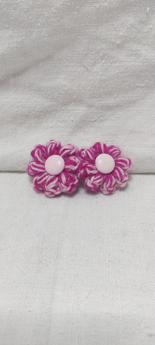 Barrette plate Art Déco Rose Poudré