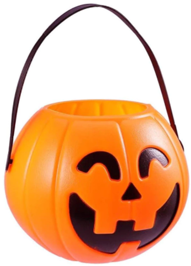 Halloween kõrvitsaämber kommide jaoks (15×13 cm, oranž)