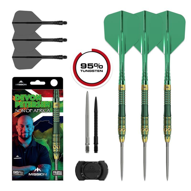 Mission R2.5 Steeldarts - Devon Petersen - 95% Tungsten 