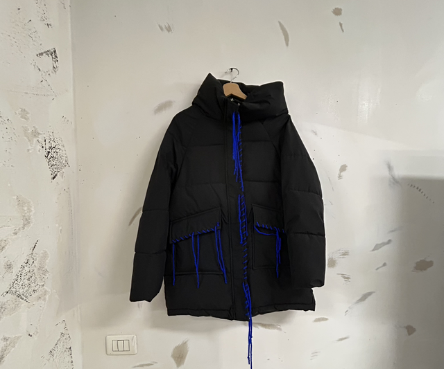 Piumino nero personalizzato 