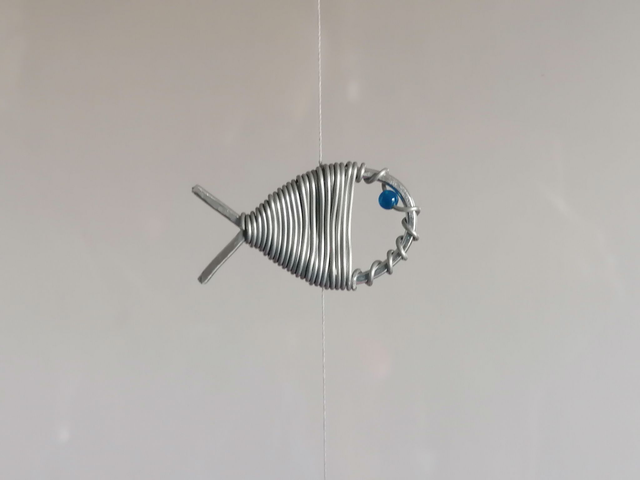 Suspension poissons en aluminium