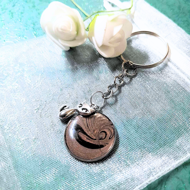 SHADOW - Porte-clés - Métal argenté, chat