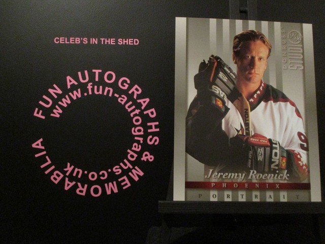 Jeremy Roenick - NFL 1997 Donruss Studio Ice Hockey Original 10x8 Trading Card #30 (A)