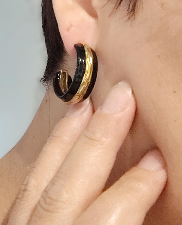 Boucles d'oreilles gold turn