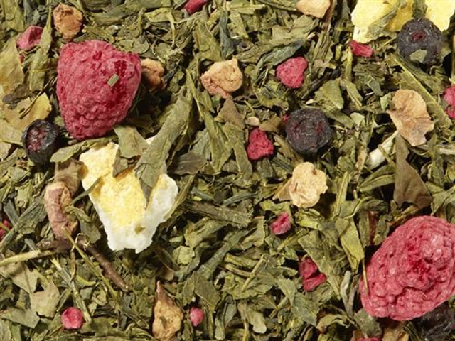 Thé Vert Framboise Myrtille 100 g