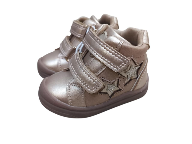 Bottine bébé doré