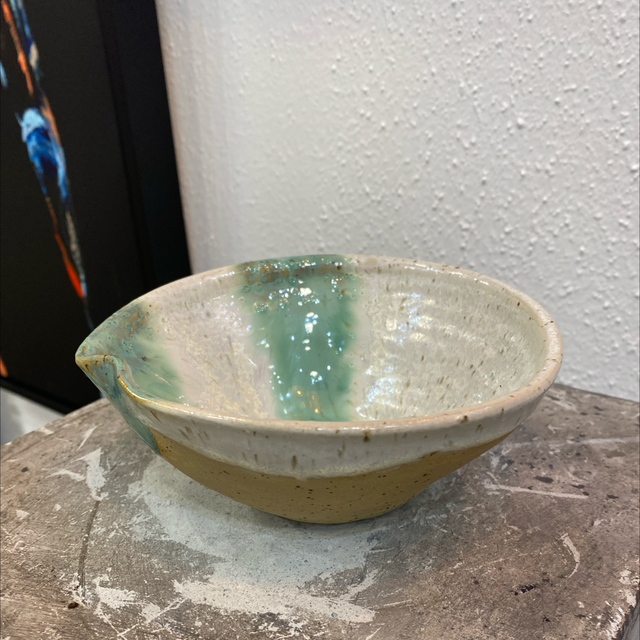 “Island” skål m. bølge Ø13 af Inge Stendys 