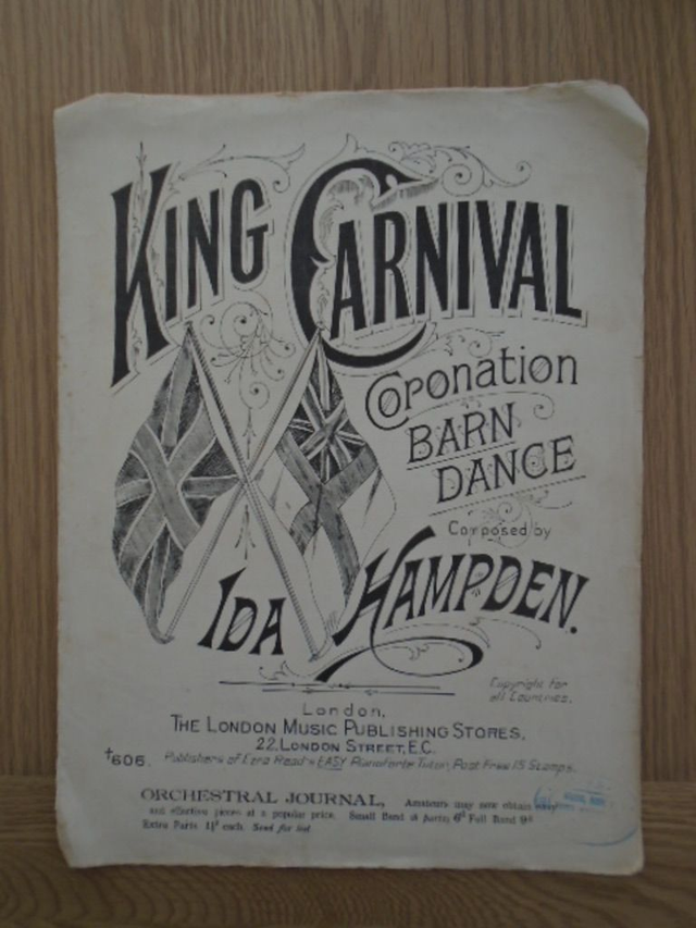 King Carnival coronation barn dance sheet music
