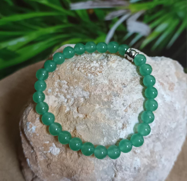 Bracelet en aventurine verte