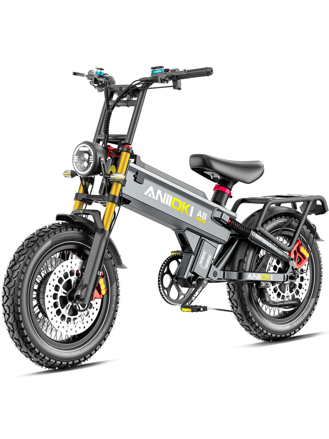 2025 Upgraded A8 Pro Max Dual Motor - Dual Disc Brakes gris mate