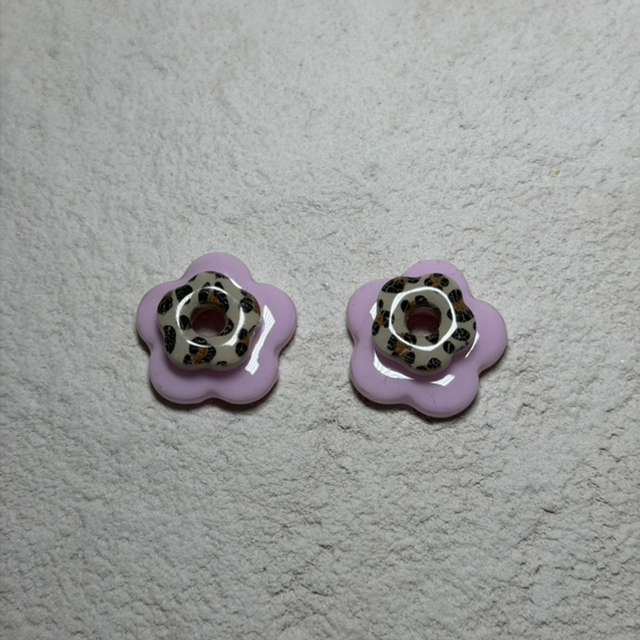 Bouquet de capucine Rose pastel &amp; Léopard 